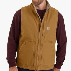 NWOT Carhartt Men's' Brown Duck Active Vest Jacket